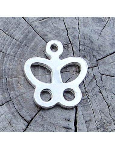 Charm Schmetterling 8mm, 925 Silber