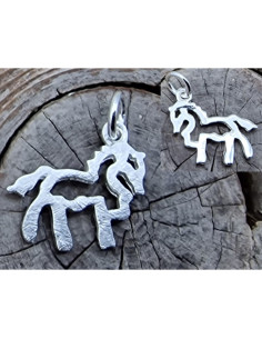 Charm Pferd 15x13mm, 925 Silber