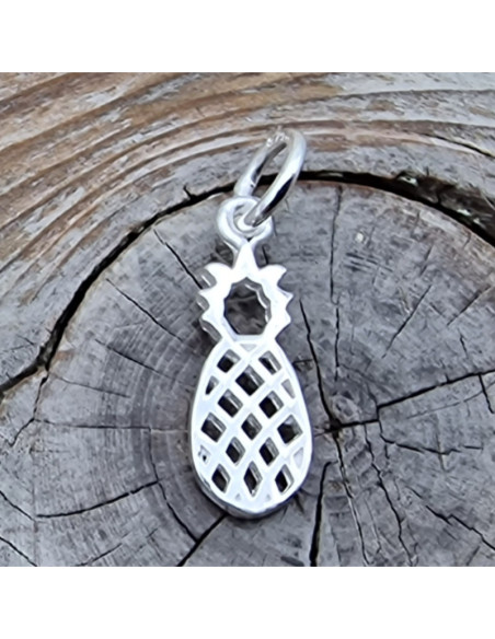 Charm Ananas 20mm, 925 Silber