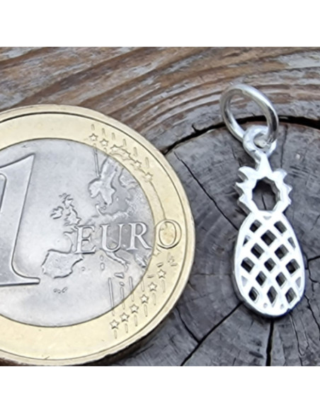 Charm Ananas 20mm, 925 Silber