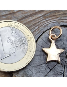 Charm Stern 17mm, 925 Silber ROSE vergoldet 2