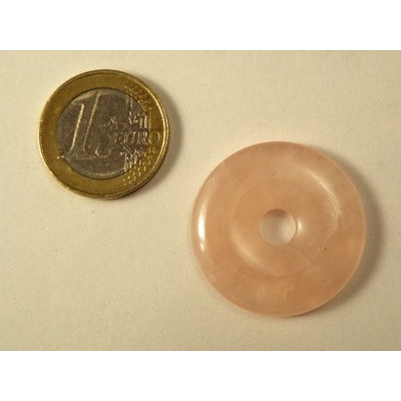 Rosenquarzdonut 30mm
