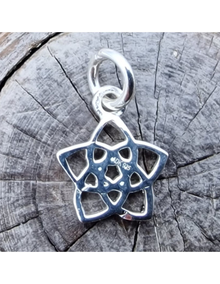 Charm Lotus 14mm, 925 Silber
