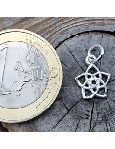 Charm Lotus 14mm, 925 Silber