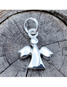 Charm Schutzengel 17mm, 925 Silber