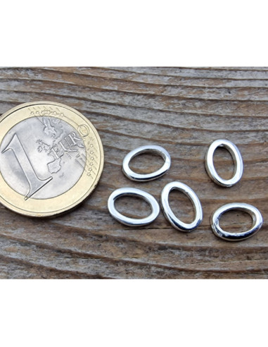 Charm Feder 10mm, 925 Silber vergoldet