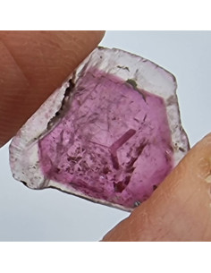Wassermelonenturmalin Scheibe 20x16x2mm