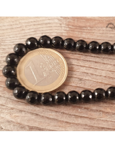 Onyxkette facettiert 6mm