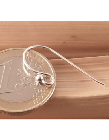 2 Stk. Ohrhaken 16mm, 925 Silber