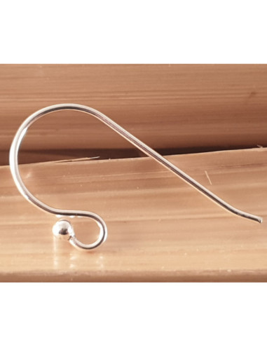 2 Stk. Ohrhaken 16mm, 925 Silber