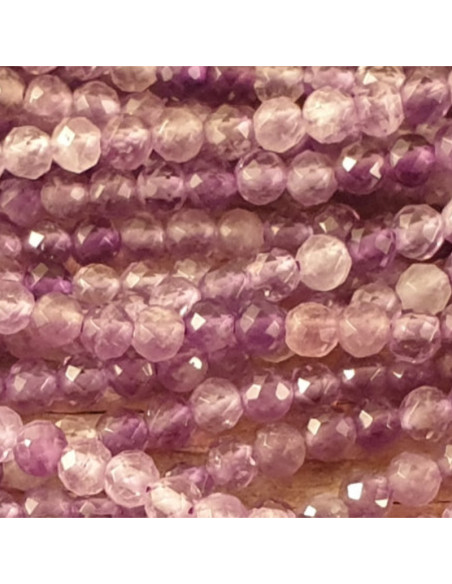 Amethystkette facettiert 3mm