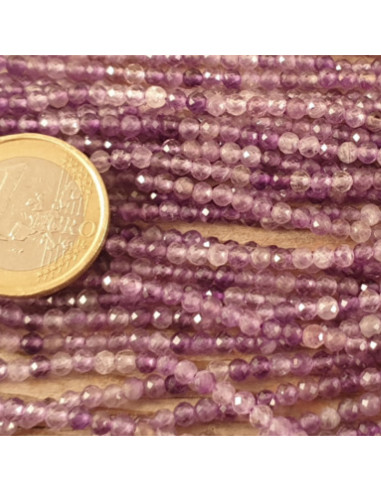 Amethystkette facettiert 3mm