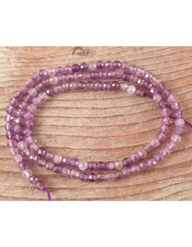 Amethystkette facettiert 3mm