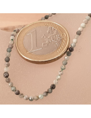 Smaragdkette (Beryll) facettiert 2mm