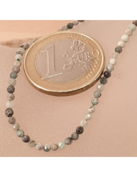 Smaragdkette (Beryll) facettiert 2mm