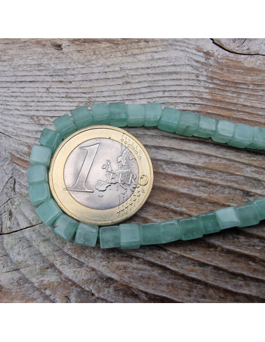 Aventurinkette 4x4mm