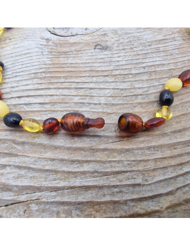 Bernsteinkette für Babies mit Safety-Verschluss