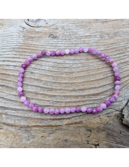 Rubin 3mm Armband facettiert