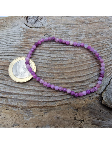 Rubin 3mm Armband facettiert