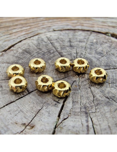 Zwischenteil, Scheibe 3x1.5mm, Messing vergoldet