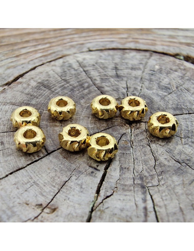 Zwischenteil, Scheibe 3x1.5mm, Messing vergoldet