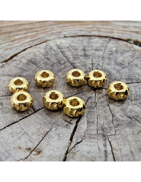 Zwischenteil, Scheibe 3x1.5mm, Messing vergoldet