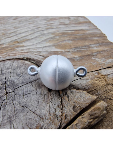 Magnetschliesse 10mm Kunststoff weiß