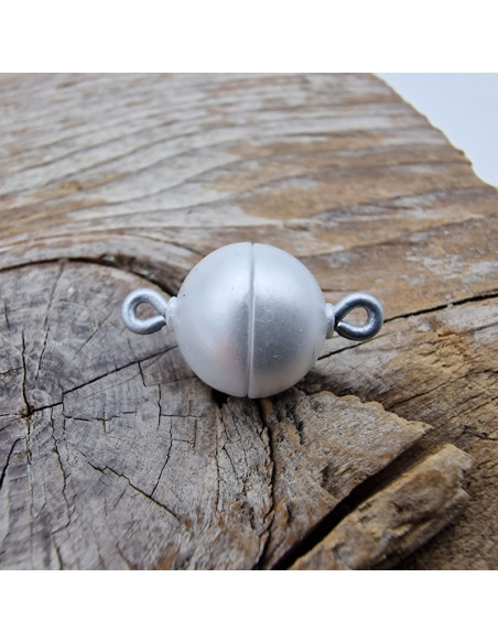 Magnetschliesse 10mm Kunststoff weiß