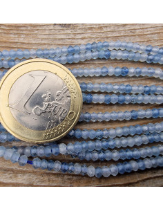 Aquamarinkette facettiert 3x2mm 2