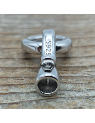 Schliesse 23mm, 925 Silber rhodiniert