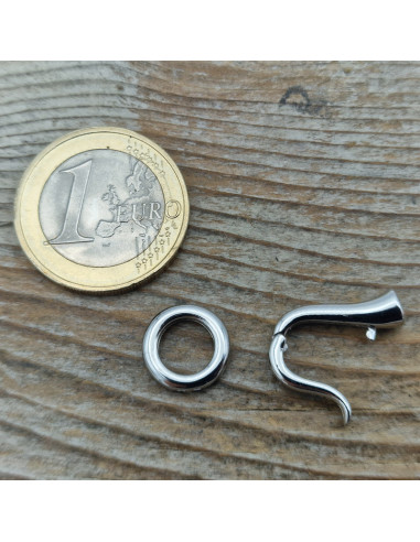 Schliesse 23mm, 925 Silber rhodiniert