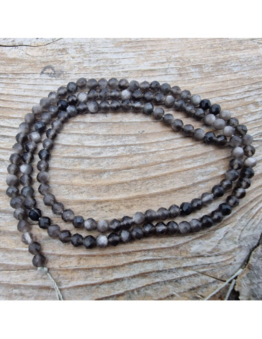 Goldobsidiankette facettiert 3mm
