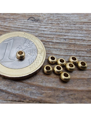 Zwischenteil 3.5x2mm (10 Stk), Messing pur