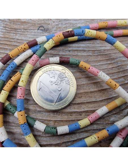 Lavakette 3x5mm multicolor