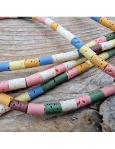 Lavakette 3x5mm multicolor