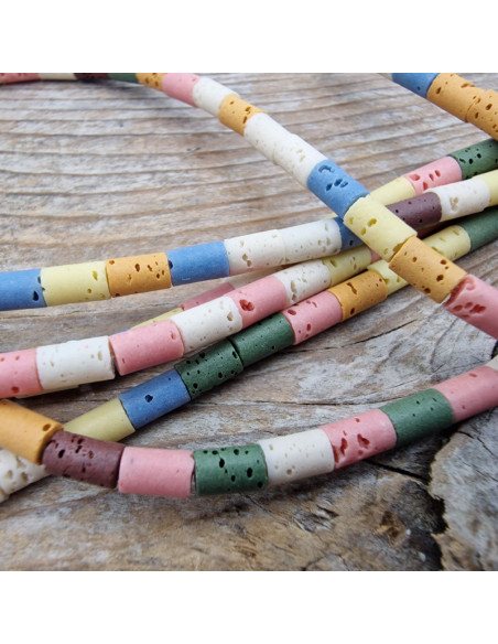 Lavakette 3x5mm multicolor