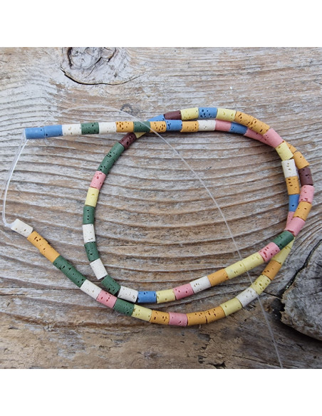 Lavakette 3x5mm multicolor