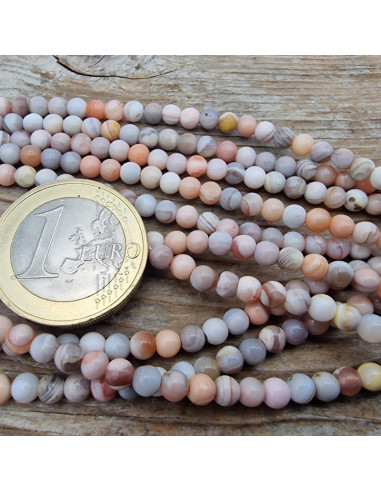 rote Botswanaachatkette 4mm
