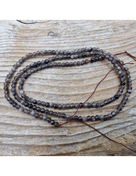 Goldobsidiankette facettiert 2mm