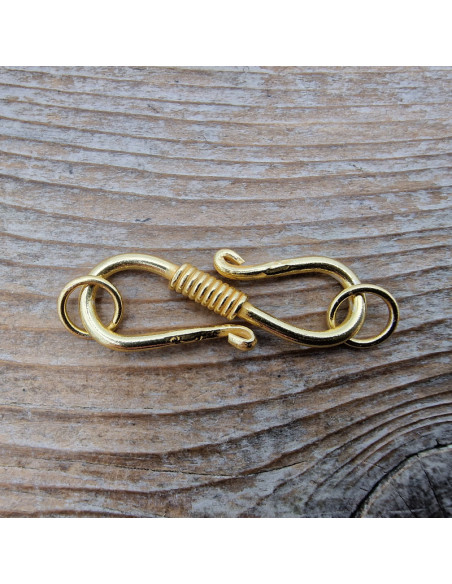 Hakenschliesse 40mm Metall vergoldet