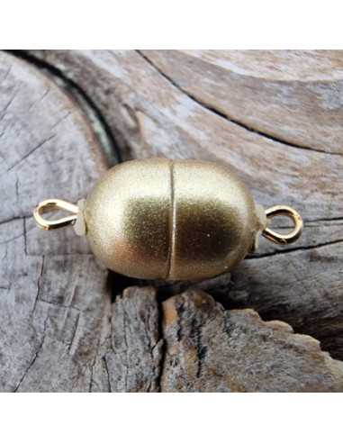 Magnetschliesse 6x8mm Kunststoff gold