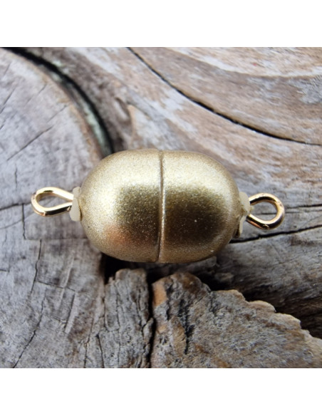 Magnetschliesse 6x8mm Kunststoff gold