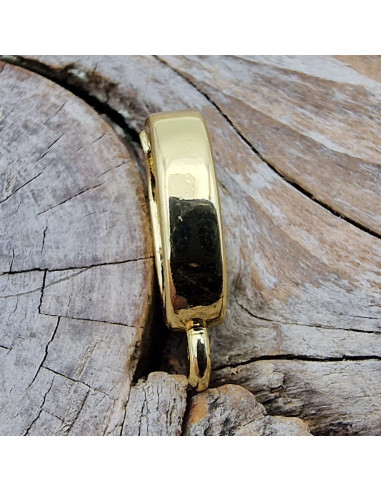 Clipschliesse 8x13mm, Messing vergoldet