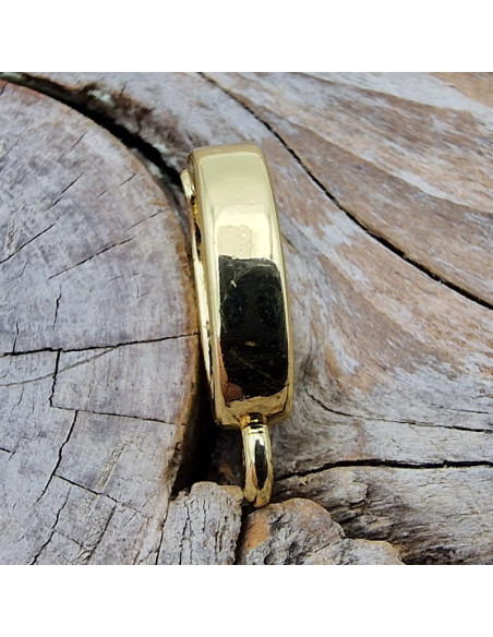 Clipschliesse 8x13mm, Messing vergoldet