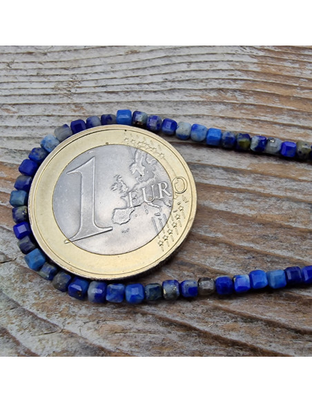 Lapislazulikette facettiert 2x2mm