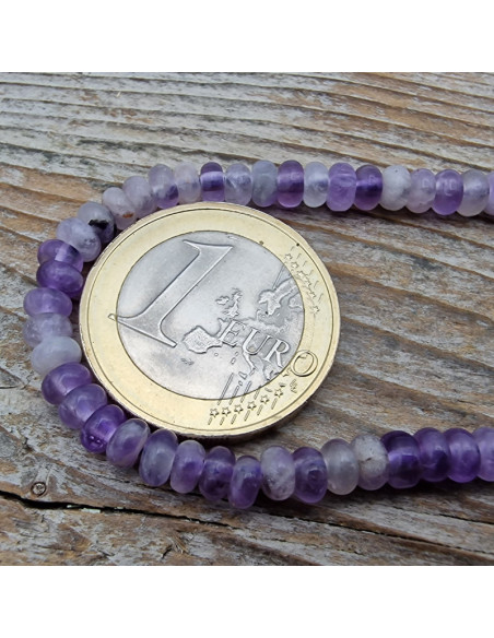 Amethystkette 4x2mm