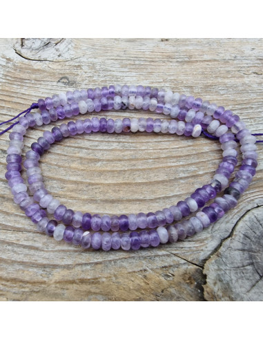 Amethystkette 4x2mm