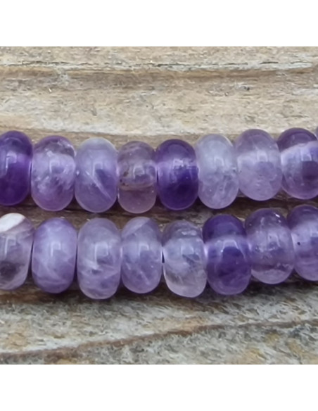 Amethystkette 4x2mm