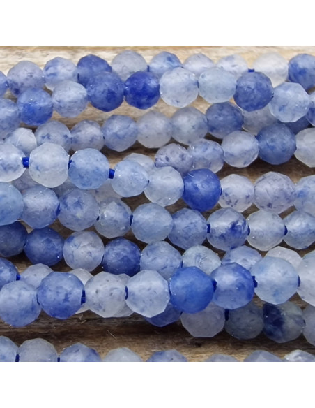 Blauquarzkette facettiert 2mm
