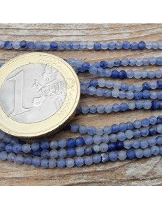 Blauquarzkette facettiert 2mm 2